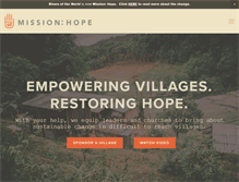 Tablet Screenshot of missionhope.org